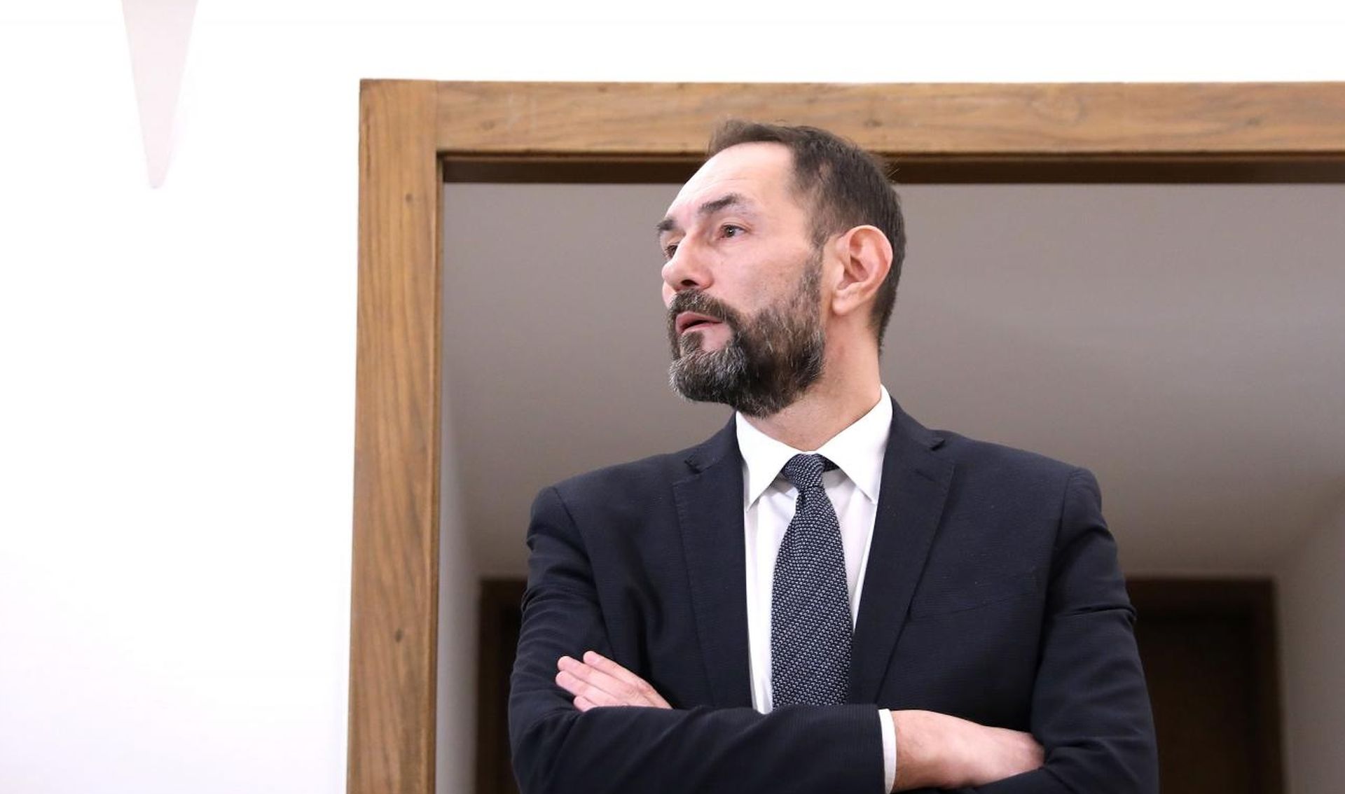 09.12.2019., Zagreb - Glavni drzavni odvjetnik Drazen Jelenic dao je izjavu uoci radnog sastanka Nacionalnog vijeca za pracenje provedbe Strategije suzbijanja korupcije. Photo: Patrik Macek/PIXSELL