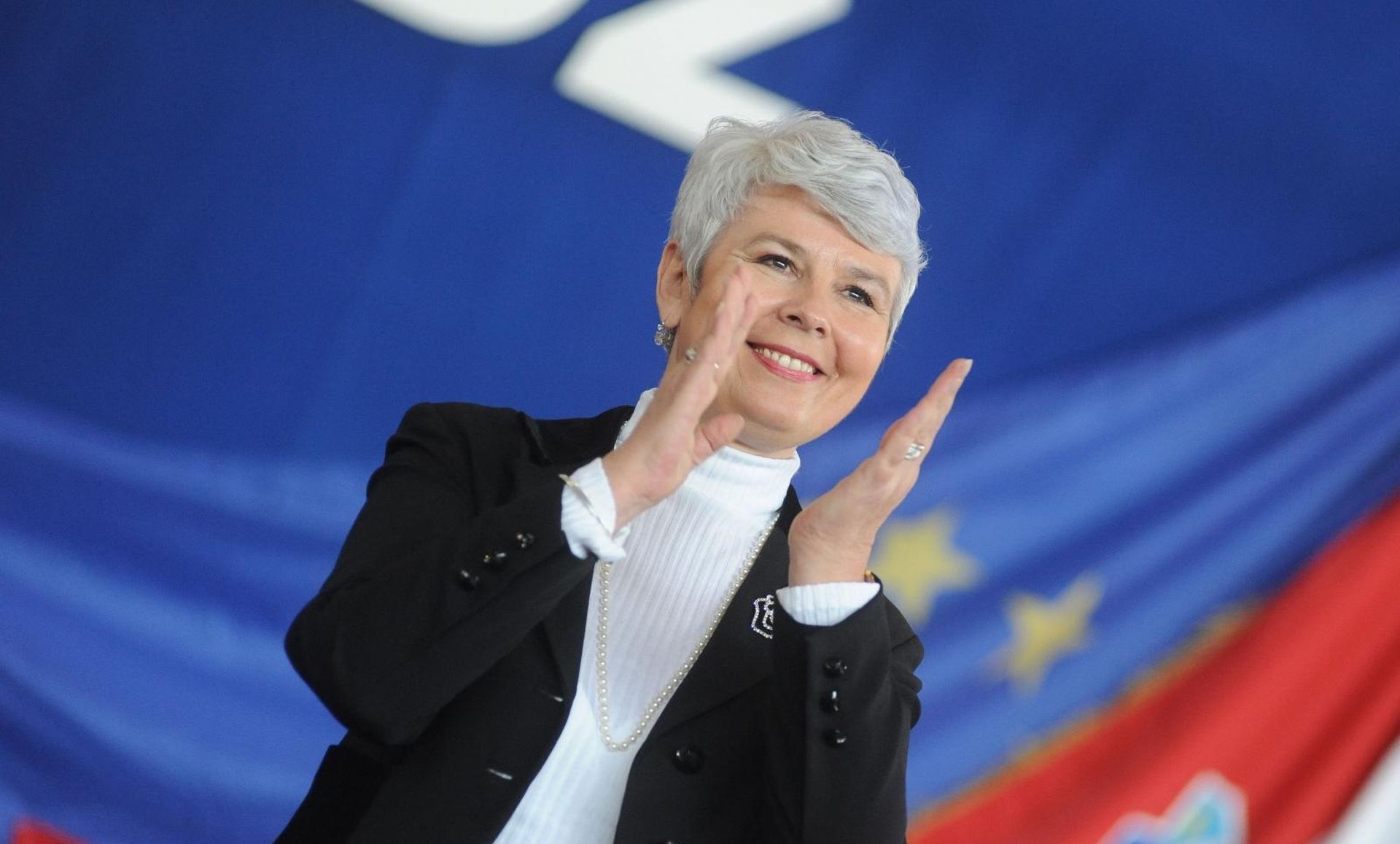 13.02.2010., Sibenik - Premijerka Jadranka Kosor uvelicala je proslavu 20.godisnjice HDZ-a Sibensko-kninske zupanije.
Photo: Hrvoje Jelavic/PIXSELL