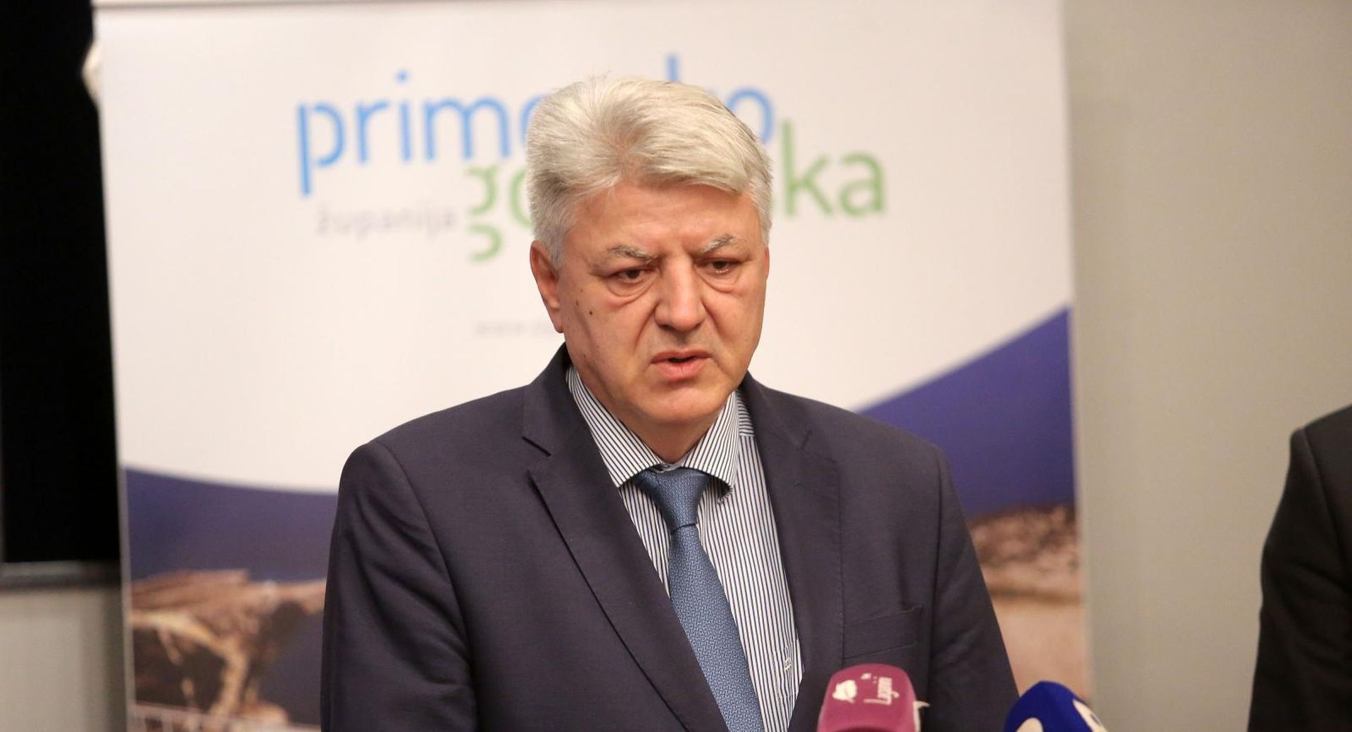 10.02.2020.,  Rijeka -  Zupan Zlatko Komadina i zamjenik Goran Petrc na redovitoj konferenciji za medije u sjedistu zupanije Primorsko goranske. Portret
Photo:Goran Kovacic/PIXSELL