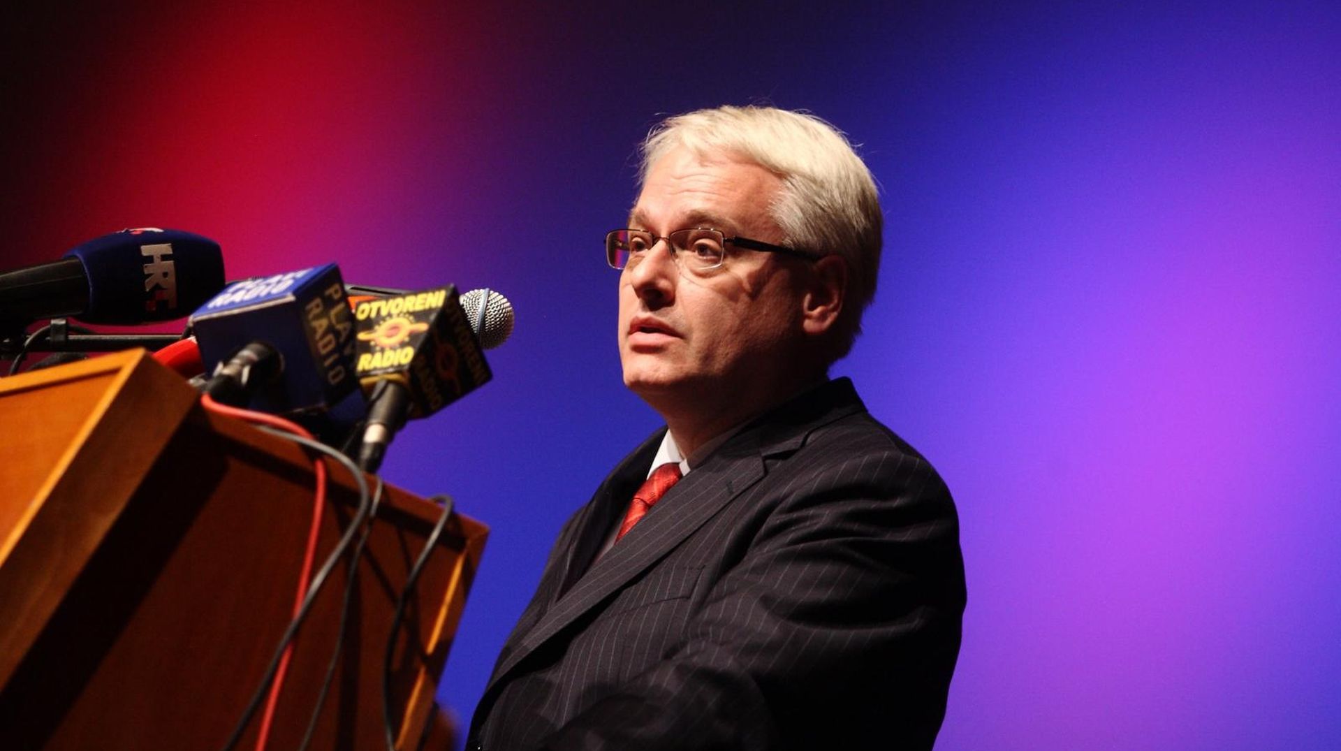 09.06.2010.,Zagreb - Svecano obiljezavanje 60 obljetinice osnutka Instituta Rudjer Boskovic u Lisinskom. Predsjednik  RH Ivo Josipovic drzi govor na svecanosti.
Photo: Zeljko Lukunic/PIXSELL