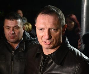 11.01.2018., Prisavlje, Zagreb - Ispred glavne porte HRT-a odrzana izvanredna konferencija udovica branitelja i braniteljskih udruga pod nazivom: "Podrzimo udovice poginulih hrvatskih branitelja". Konferencija je vezana uz prikazivanje komedije "Ministarstvo ljubavi". Josip Klemm. 
Photo: Marko Prpic/PIXSELL
