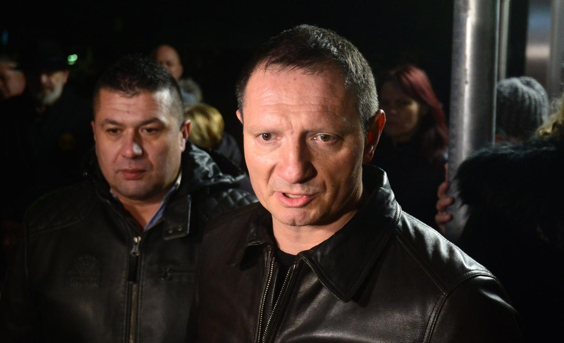11.01.2018., Prisavlje, Zagreb - Ispred glavne porte HRT-a odrzana izvanredna konferencija udovica branitelja i braniteljskih udruga pod nazivom: "Podrzimo udovice poginulih hrvatskih branitelja". Konferencija je vezana uz prikazivanje komedije "Ministarstvo ljubavi". Josip Klemm. 
Photo: Marko Prpic/PIXSELL
