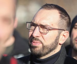 14.12.2019., Zagreb, Gradska uprava - Konferencija za medije Kluba lijevog bloka glede toga sto njihovih 60-ak vijecnika u mjesnim odborima i cetvrtima nece glasati za gradski plan komunalnih aktivnosti.
Tomislav Tomasevic.
Photo: Tibor Jurjevic/PIXSELL