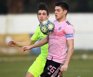 17.01.2020., Rovinj - Gradski stadion Rovinj, nogometna utakmica u sklopu priprema, Dinamo - Lokomotiva. Antonio Marin, Fran Karacic.
Photo: Marko Lukunic/PIXSELL