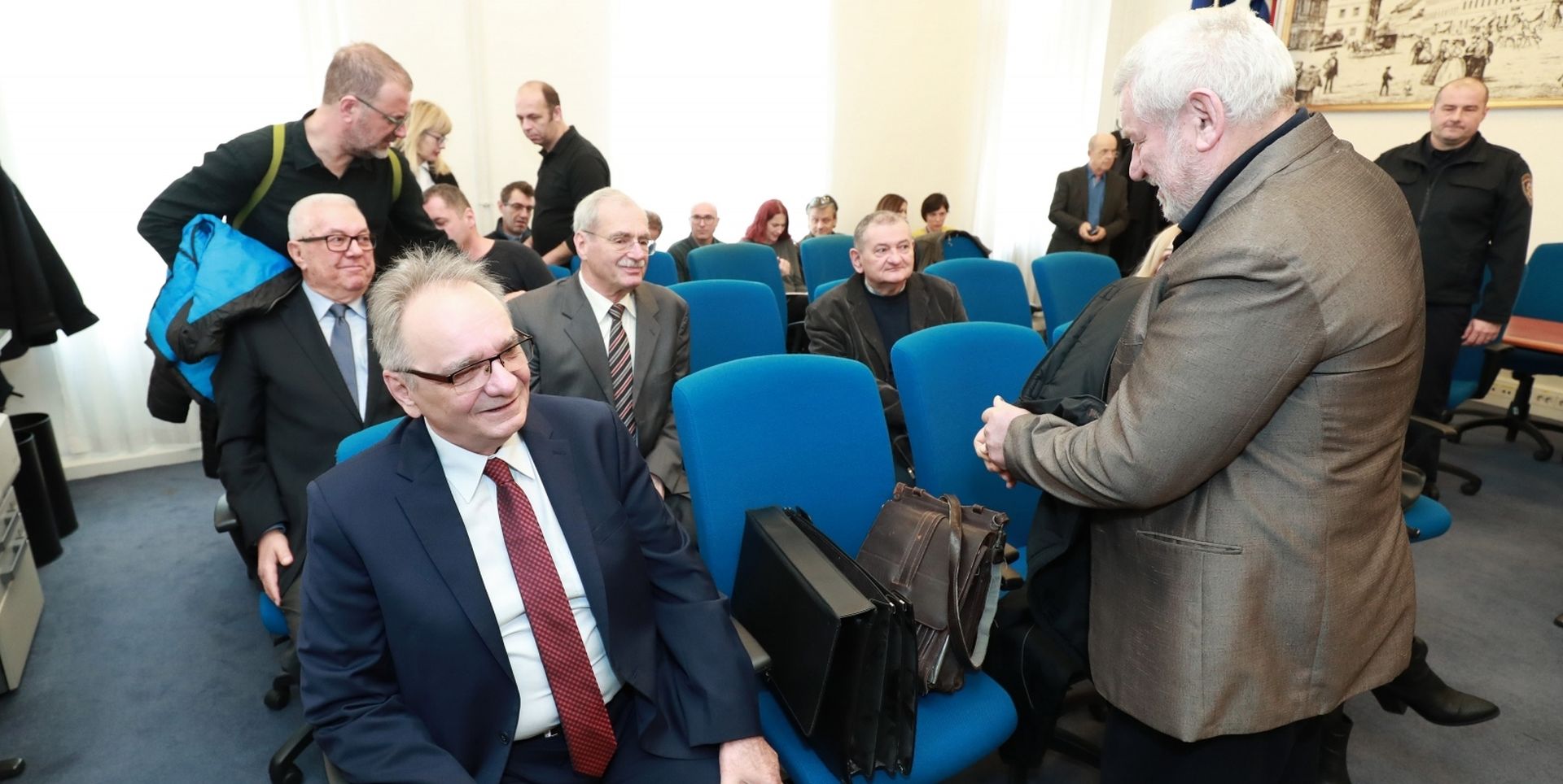 17.02.2020., Zagreb - Zupanijski sud. Nastavak sudjenja Branimiru Glavasu i drugima. Danasnji svjedoci bili su Andrija Hebrang, Luka Bebic i Krunislav Olujic. Photo: Sanjin Strukic/PIXSELL
