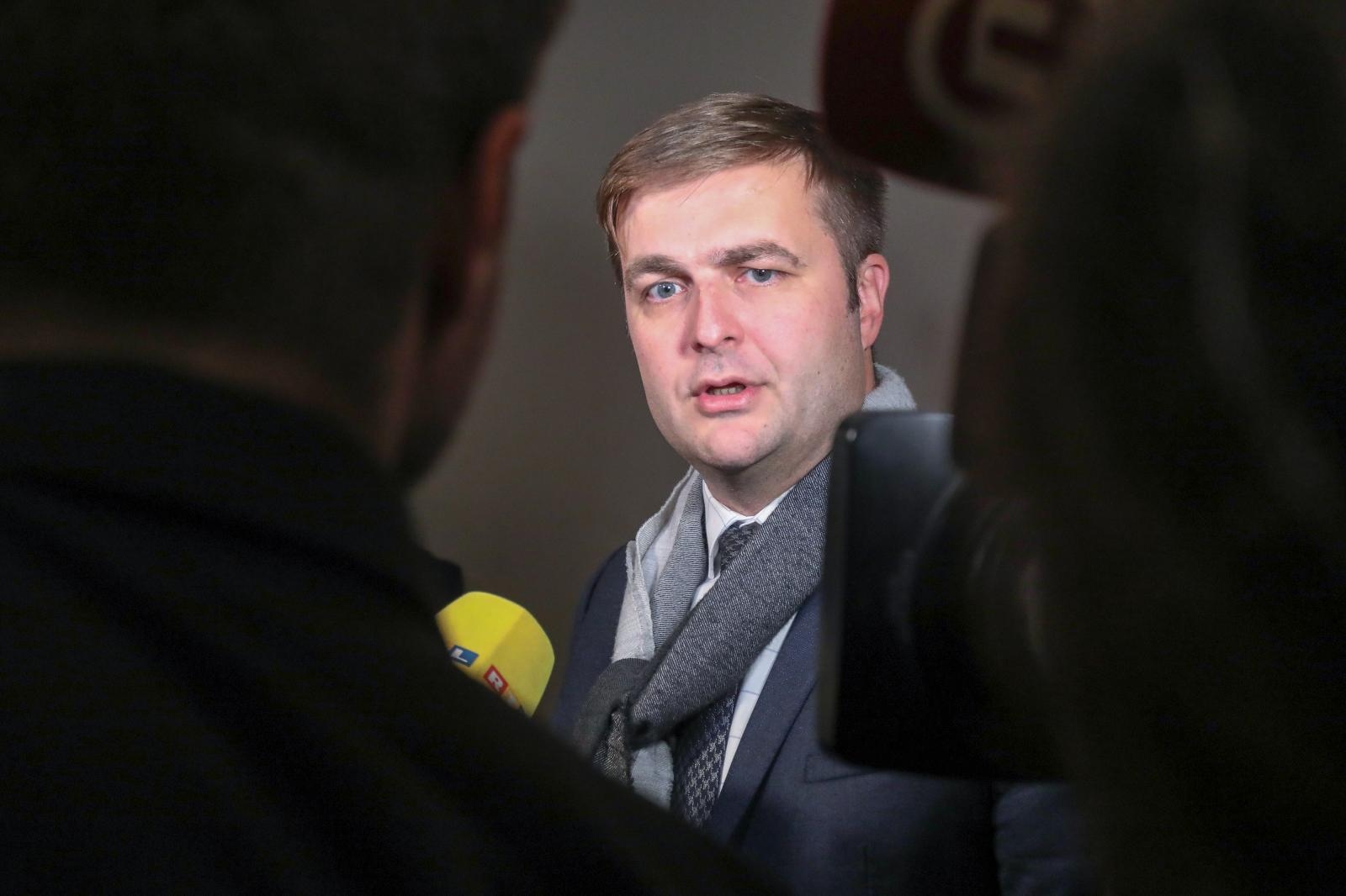 17.12.2019., Zagreb - U hotelu Westin odrzana je sjednica sredisnjeg odbora HDZ-a. Tomislav Coric.
Photo: Borna Filic/PIXSELL