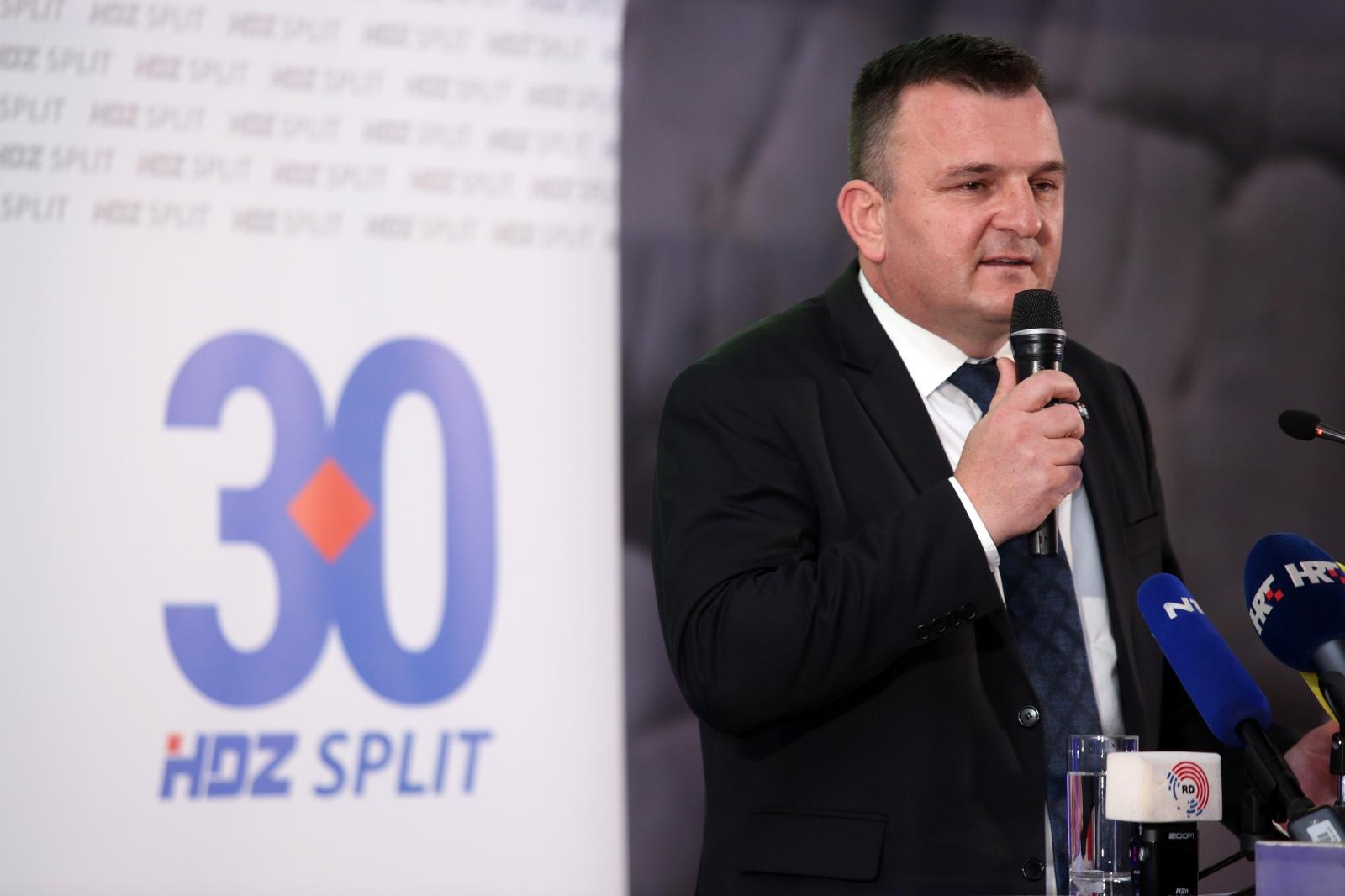 18.01.2020., Hotel Radisson Blu, Split - Predsjednik HDZ-a Andrej Plenkovic sudjelovao je na svecanom obiljezavanju 30. obljetnice osnutka HDZ-a Grada Splita. Petar Skoric. 
Photo: Miranda Cikotic/PIXSELL