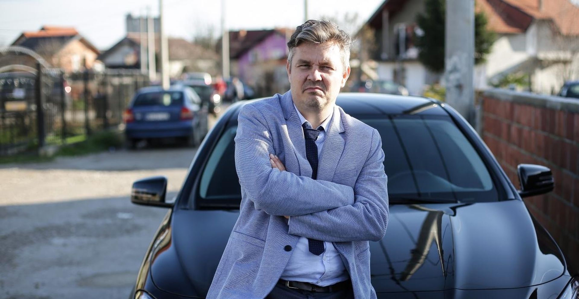 18.12.2019., Zagreb - Predsjednicki kandidat Dario Jurican obilazi naselje Kozari putevi.

 Photo: Marin Tironi/PIXSELL