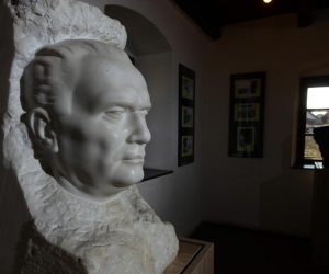 19.03.2015., Kumrovec - Mramorna bista Josipa Broza Tita iz Ureda predsjednika na Pantovcaku preselila se u Titovu rodnu kucu u Kumrovcu. Photo: Marko Jurinec/PIXSELL