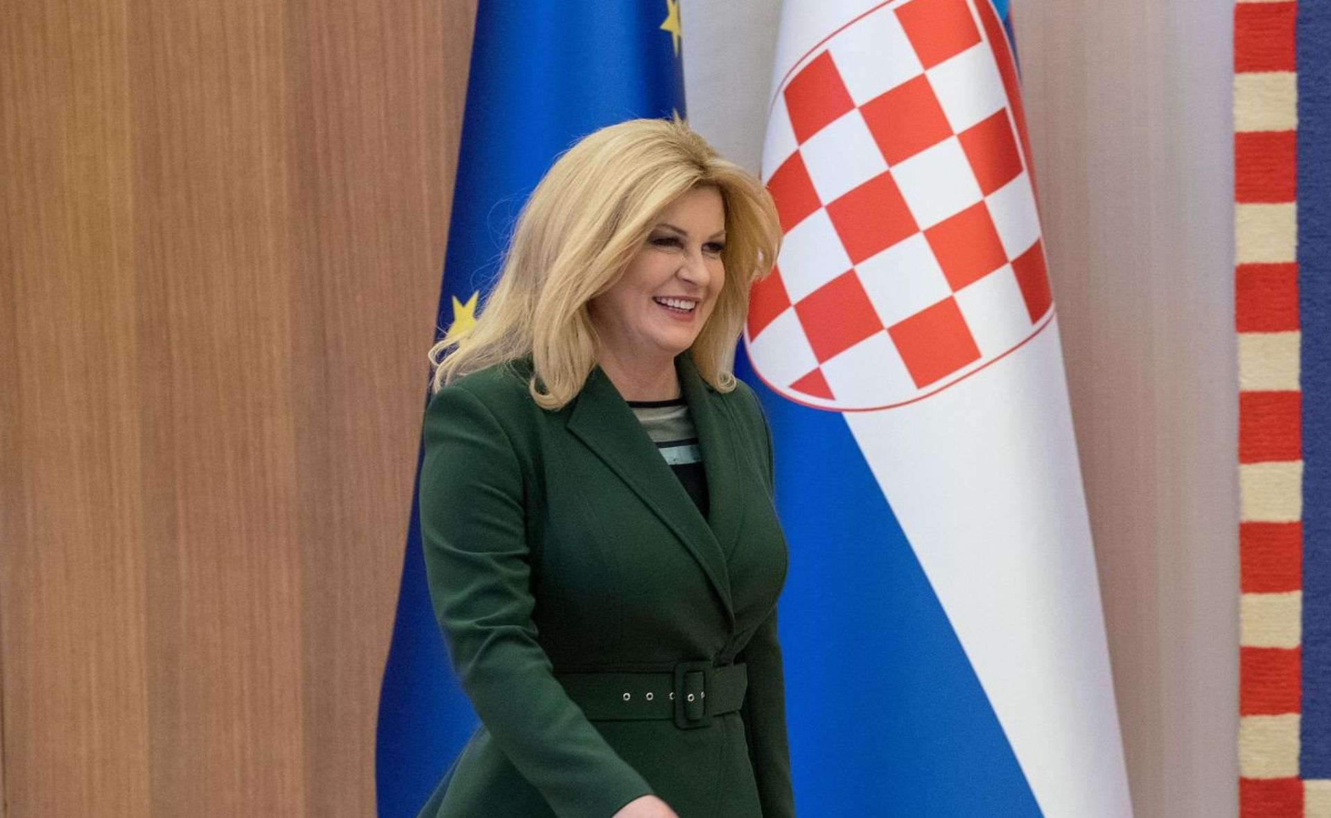 20.11.2019., Ured predsjednice, Zagreb - Predsjednica Republike Kolinda Grabar Kitarovic primila je g. Michela Barniera, glavnog pregovaraca Europske komisije za Brexit. 
Photo: Igor Kralj/PIXSELL