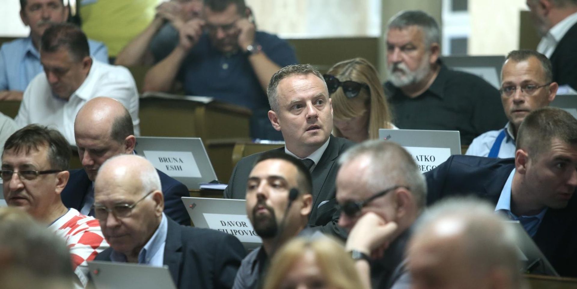 Zagreb: 14. sjednica Gradske skupštine Grada Zagreba 21.06.2018., Zagreb - 14. sjednica Gradske skupstine Grada Zagreba. Kazimir Ilijas. 

Photo: Sanjin Strukic/PIXSELL