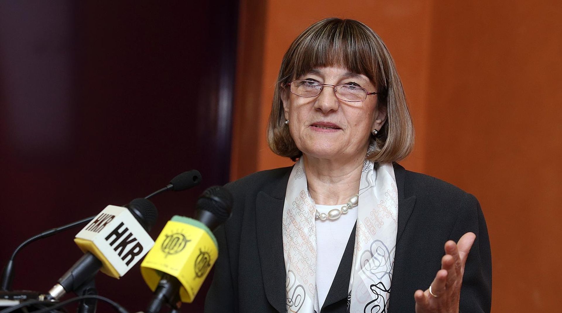 22.11.2013., Zagreb - Okrugli stol u organizaciji HDZ-ove zastupnice u Europskom parlamentu, Zdravke Busic na temu Hrvatski sukob s Europskom unijom i iskustva drugih zemalja clanica odrzan je u Matici Hrvatskoj. 
Photo: Goran Stanzl/PIXSELLGoran Stanzl/PIXSELL
