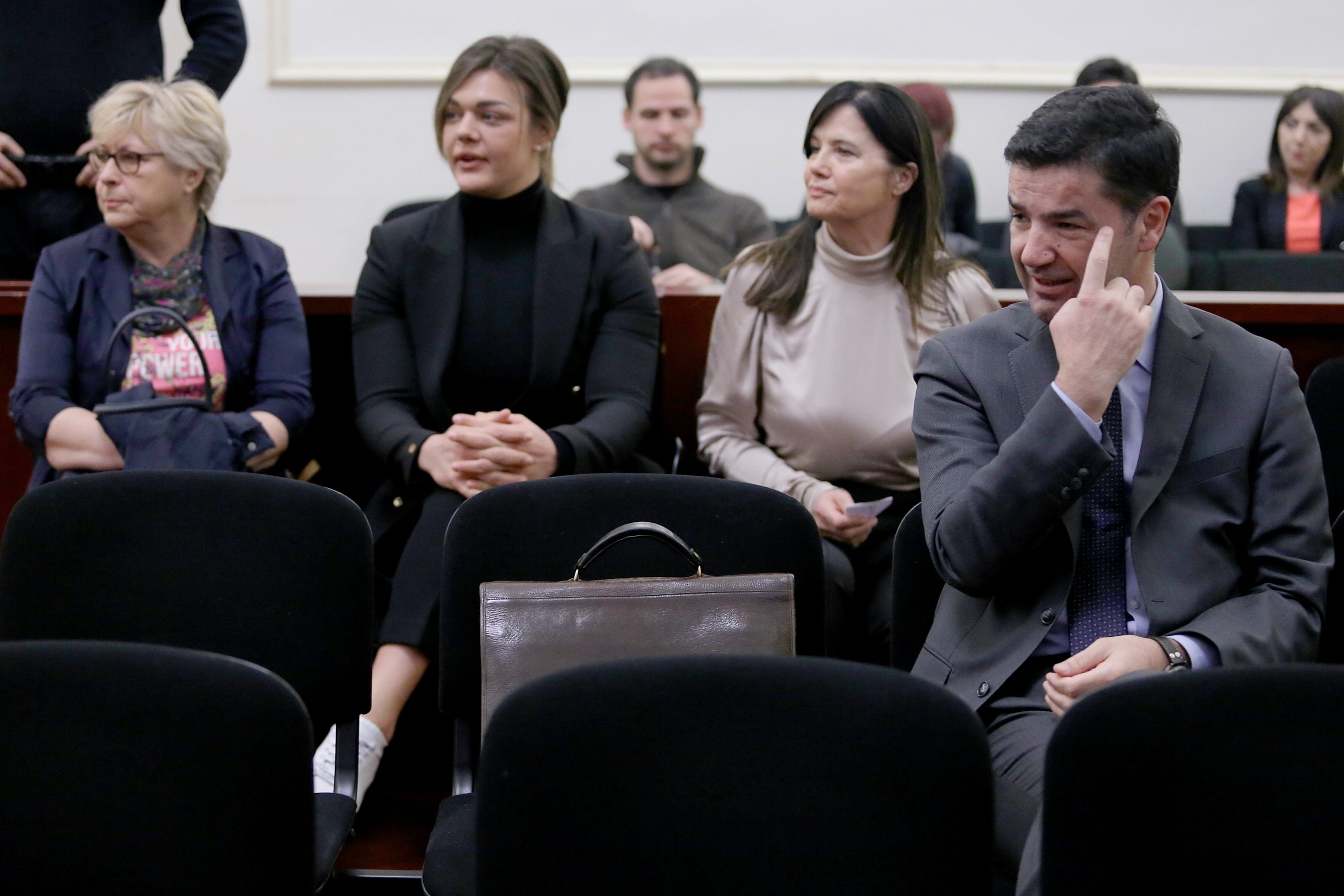 26.02.2020., Zagreb - Nastavak sudjenja Milanu Bandicu i drugima na Zupanijskom sudu. Svjedoci Sandra Perkovic, Dijana Pripuz, Branka Rabatic. Optuzenik Miro Laco
Photo: Dalibor Urukalovic/PIXSELL