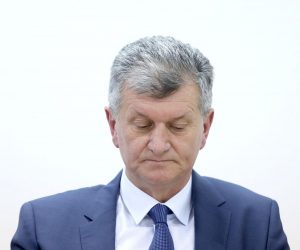 27.01.2020., Zagreb - Ministar zdravstva Milan Kujundzic objavio je na konferenciji za medije da je premijeru dao mandat na raspolaganje. Photo: Patrik Macek/PIXSELL