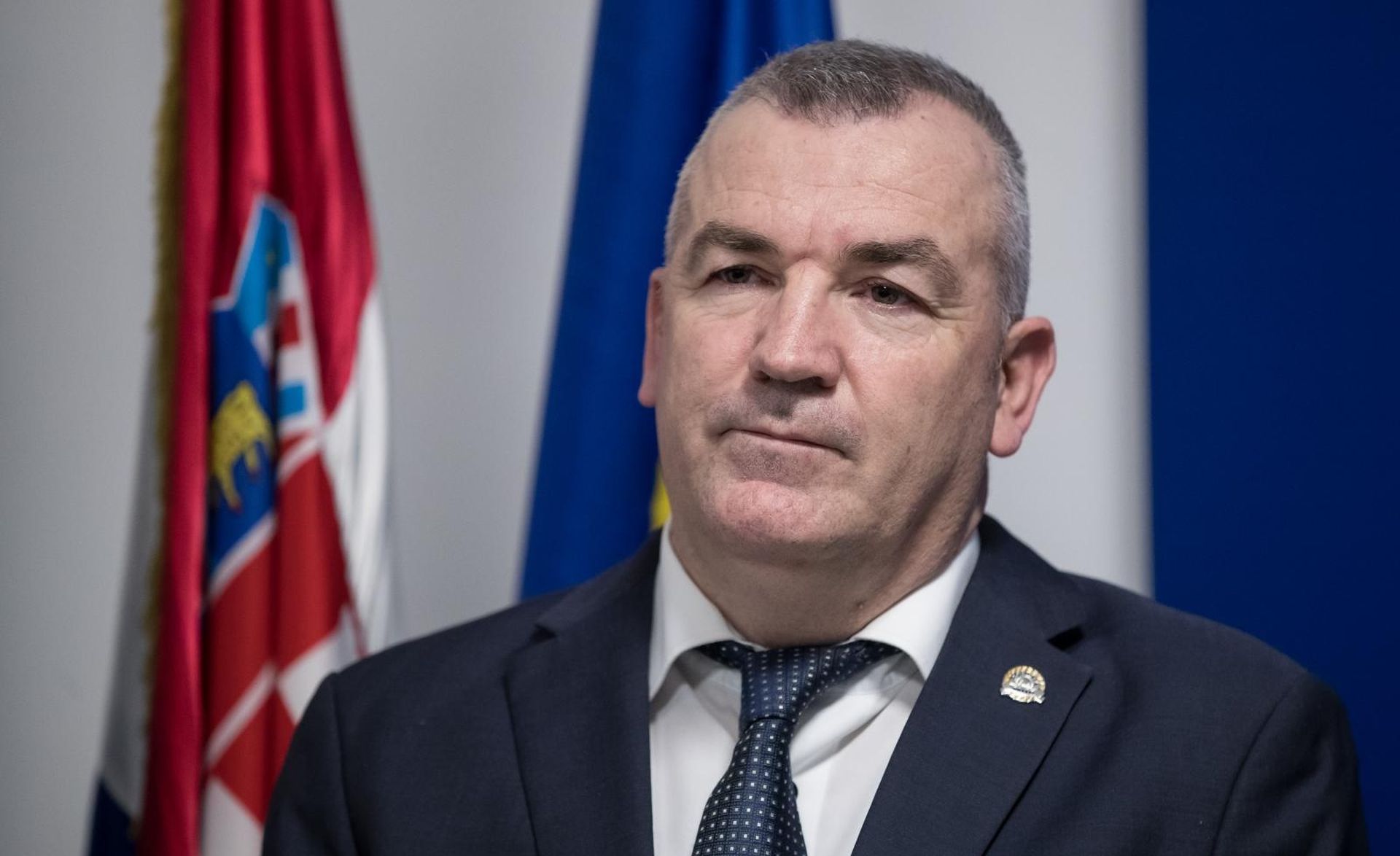 Zagreb: Izjava ministra Božinovića nakon sastanka s Gillesom de Kerchovom 28.01.2019., Zagreb,  - Izjava ministra unutarnjih poslova RH Davora Bozinovica nakon sastanka s Gillesom de Kerchovom, koordinatorom Europske unije za borbu protiv terorizma. Nikola Milina.
Photo: Davor Puklavec/PIXSELL
