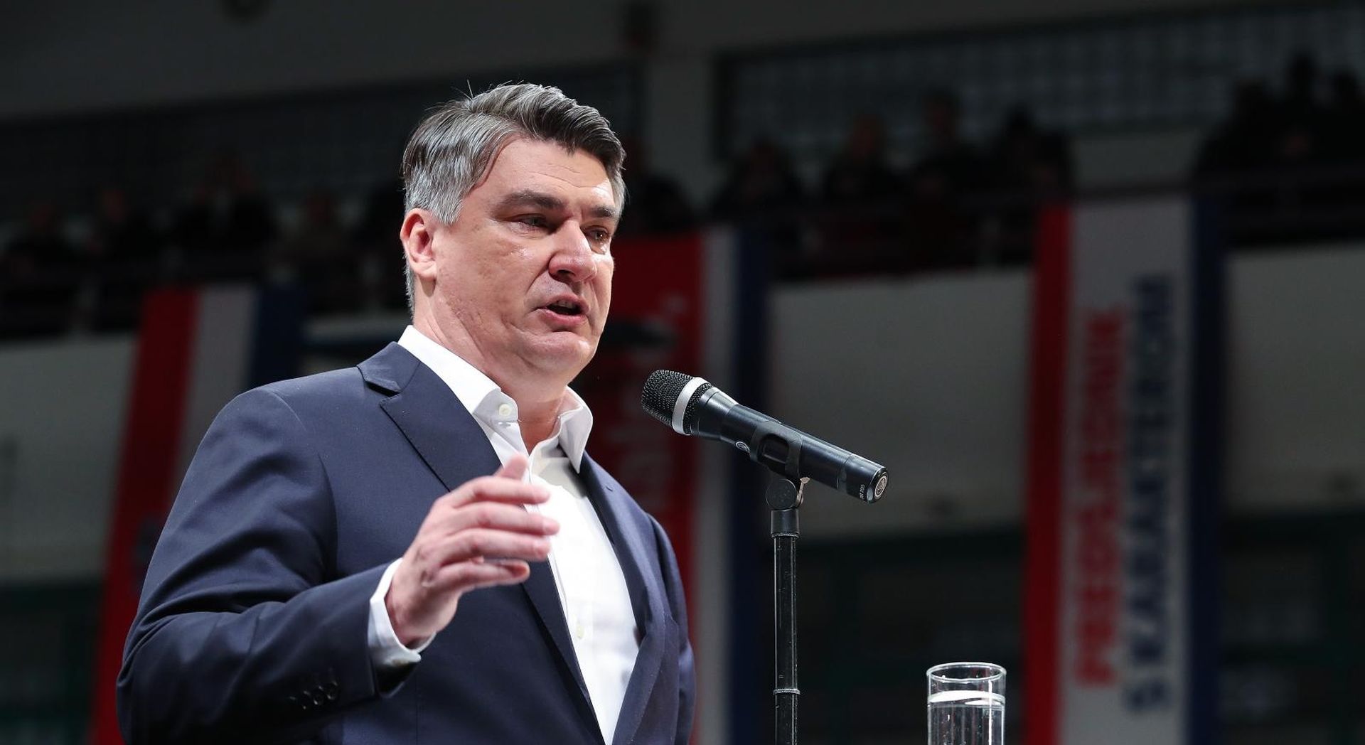 29.12.2019. Zagreb - Predizborni skup predsjednickog kandidata Zorana Milanovica u Bocarskom domu.
Photo: Luka Stanzl/PIXSELL