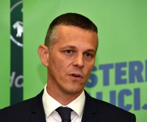 30.05.2019., Pula - Predsjednik IDS-a Boris Miletic i novoizabrani zastupnik IDS-a u Europskom parlamentu Valter Flego odrzali su konferenciju za medije 
Photo: Dusko Marusic /PIXSELL