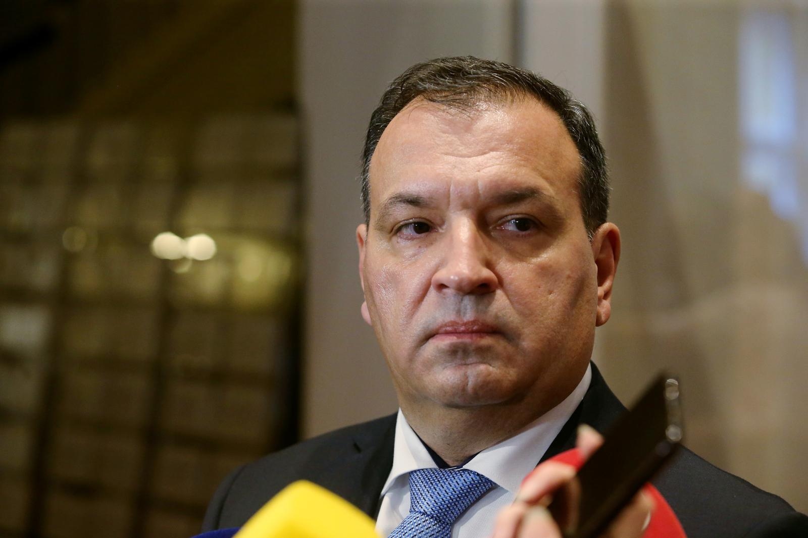 31.01.2020., Zagreb - Vili Beros dao je izjavu okupljenim medijima nakon sto ga je Sabor potvrdio za novog ministra zdravstva. 
Photo: Dalibor Urukalovic/PIXSELL