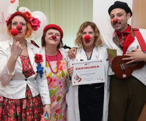 25.02.2020., Zagreb, Udruga Crveni nosovi - klaunovidoktori u KBC Zagreb obiljezili  jubilarni 10. rodjendan.  
Photo: Robert Anic/PIXSELL