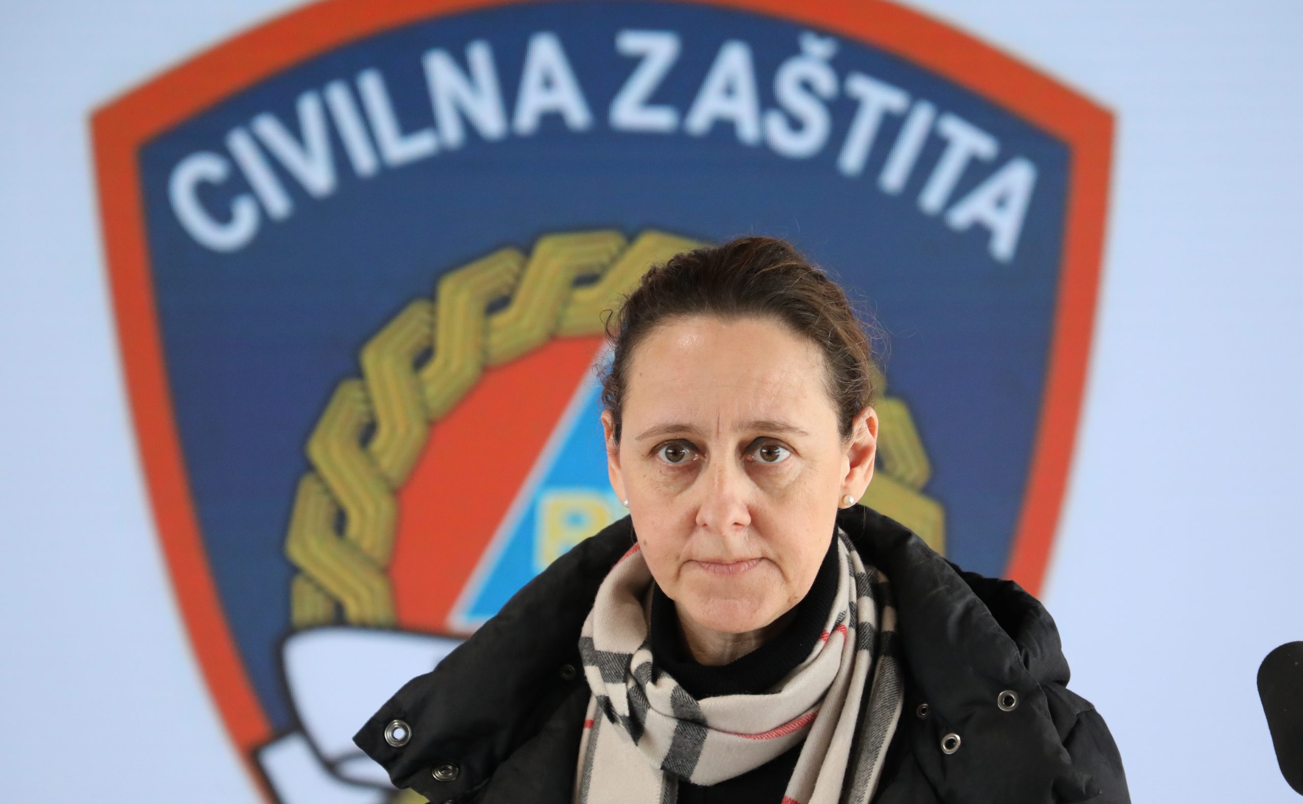 Zagreb, 24.03.2020. - Nacionalna sveučilišna knjižnica, sastanak Nacionalnog kriznog stožera. Na fotografiji Nina Obuljen Koržinek.
foto HINA/ Admir BULJUBAŠIĆ/ abu