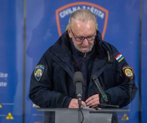 Zagreb, 27.03.2020. - Konferencija za medije Stožera civilne zaštite Republike Hrvatske održana u četvrtak u 16 sati. Na fotogrfiji Davor Božinović, Krunoslav Capak, Vili Beroš, Alemka Markotić. foto HINA/ Daniel KASAP/ dk / POOL