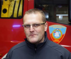 31.12.2016., Zagreb - Gradonacelnik Milan Bandic posjetio vatrogasnu postaju u Savskoj ulici na Staru godinu. Sinisa Jembrih. 
Photo: Luka Stanzl/PIXSELL
