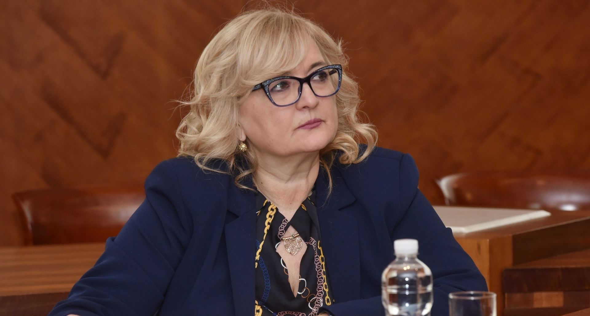02.03.2020., Knin - Okrugli stol - Pet do dvanaest za opstanak opce i veteranske bolnice Hrvatski ponos -Knin. Ines Strenja Linic.
Photo: Hrvoje Jelavic/PIXSELL