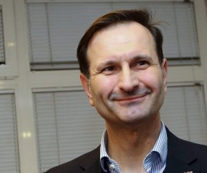 02.03.2020.,Sibenik-Kandidati Opcije za promjene Miro Kovac i Tomislav Tolusic u sklopu unutarstranackih izbora u HDZ-u boravili su u Sibeniku.
Photo: Dusko Jaramaz/PIXSELL