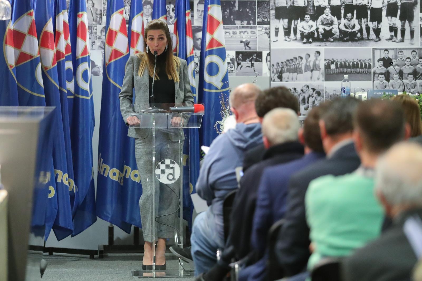 02.12.2019., Zagreb -  Godisnja skupstina GNK Dinamo. Vlatka Peras. 
Photo: Luka Stanzl/PIXSELL