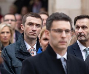 03.02.2020., Stara gradska jezgra, Dubrovnik - Nakon sredisnje mise 1048. Feste svetog Vlaha, ulicama Grada odrzana je svecana procesija s mocima svetog Vlaha i Isusovom pelenicom. Ivan Penava. 
Photo: Grgo Jelavic/PIXSELL