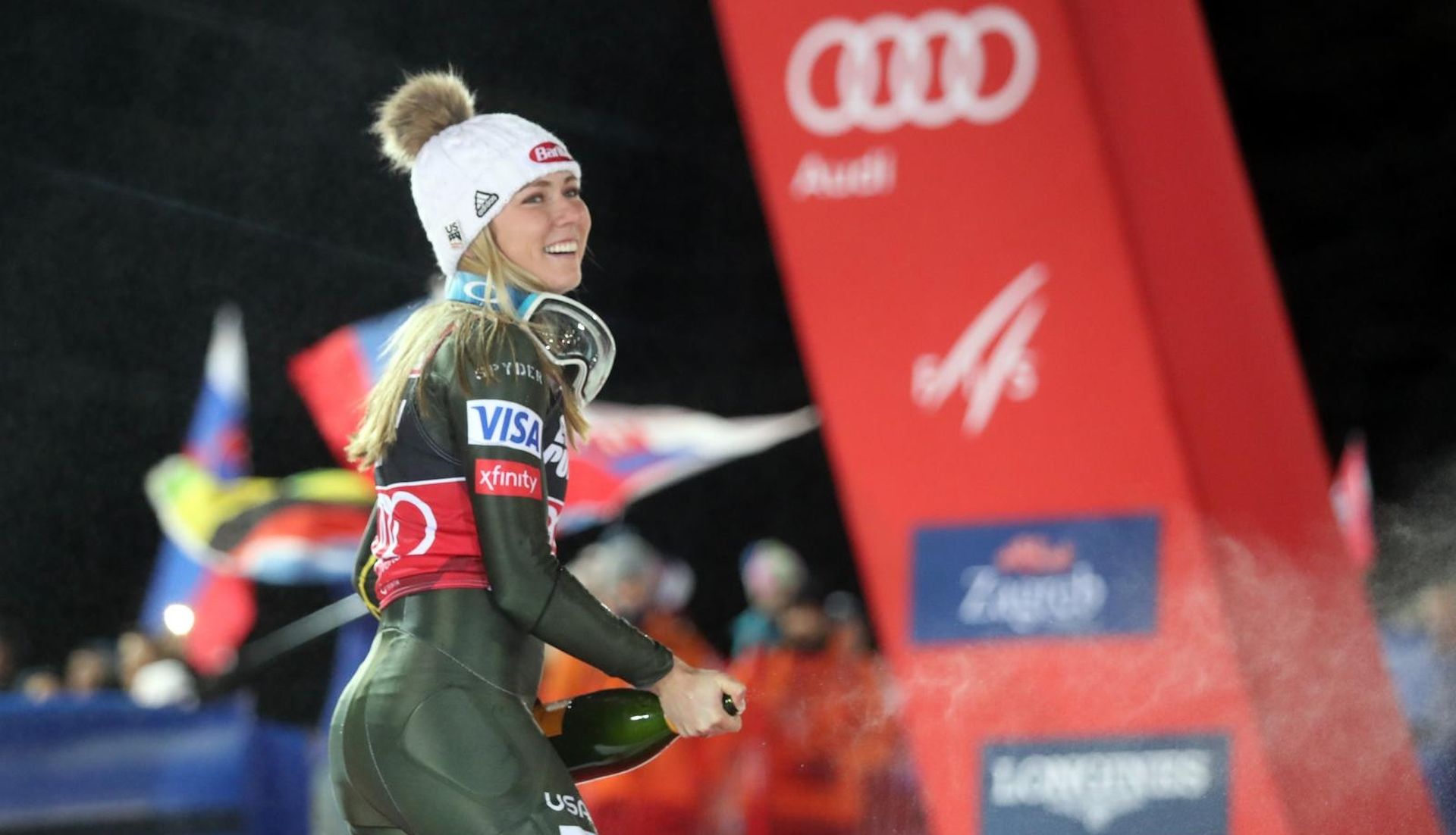 04.01.2020., Zagreb, Sljeme - Druga voznja zenskog slaloma Audi FIS Svjetskog skijaskog kupa Snow Queen Trophy. 

Photo: Luka Stanzl/PIXSELL