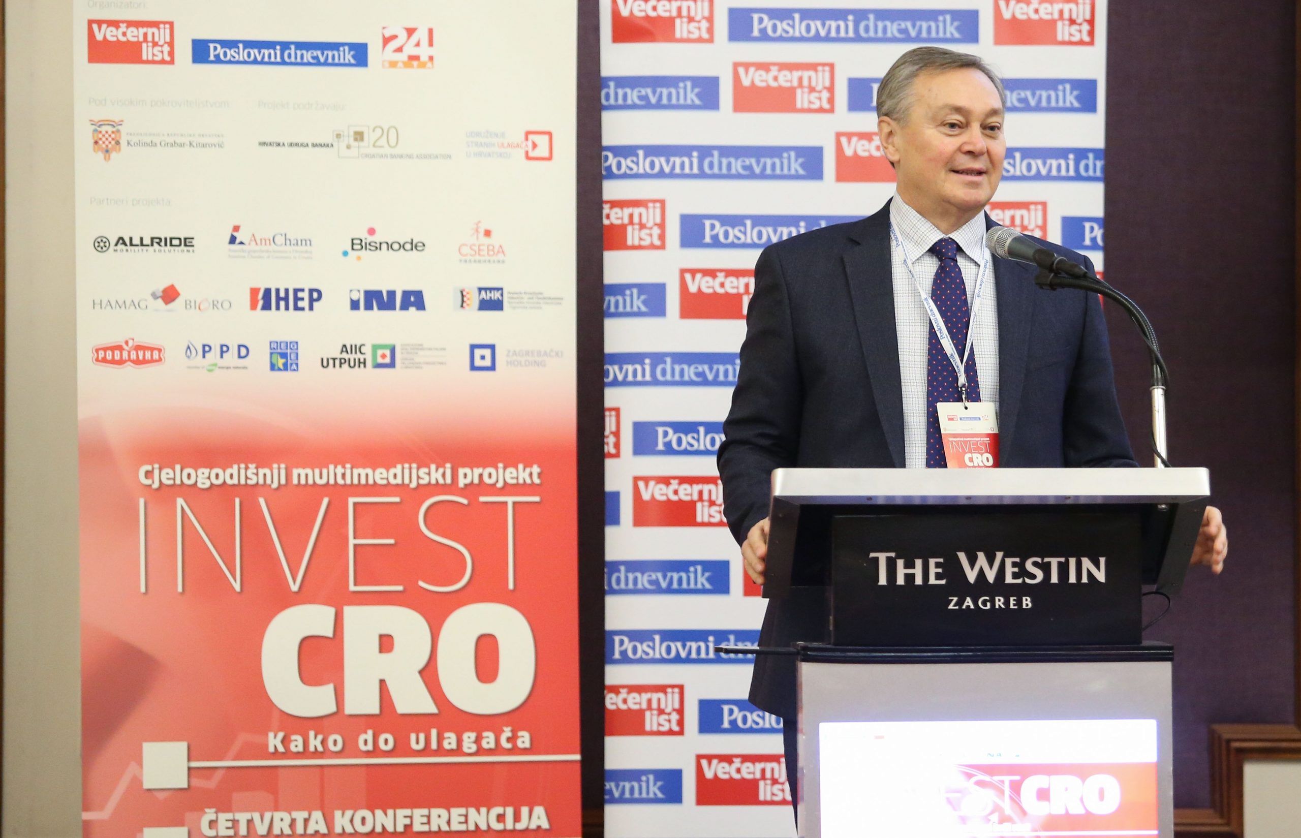 04.12.2019., Zagreb - Hotel Westin konferencija "INVESTCRO - Preporuke za brzi rast". Zdenko Adrovic.
Photo: Matija Habljak/PIXSELL