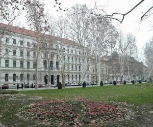 05.02.2018., Zagreb - Zbog dojave o bombi evakuirana zgrada Zupanijskog suda i sigurnost je podignuta na visu razinu. 
Photo: Sanjin Strukic/PIXSELL
