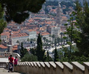 06.07.2015., Split, Park suma Marjan -  Pogled prema gradu s Marjana. 
Photo: Davor Puklavec/PIXSELL