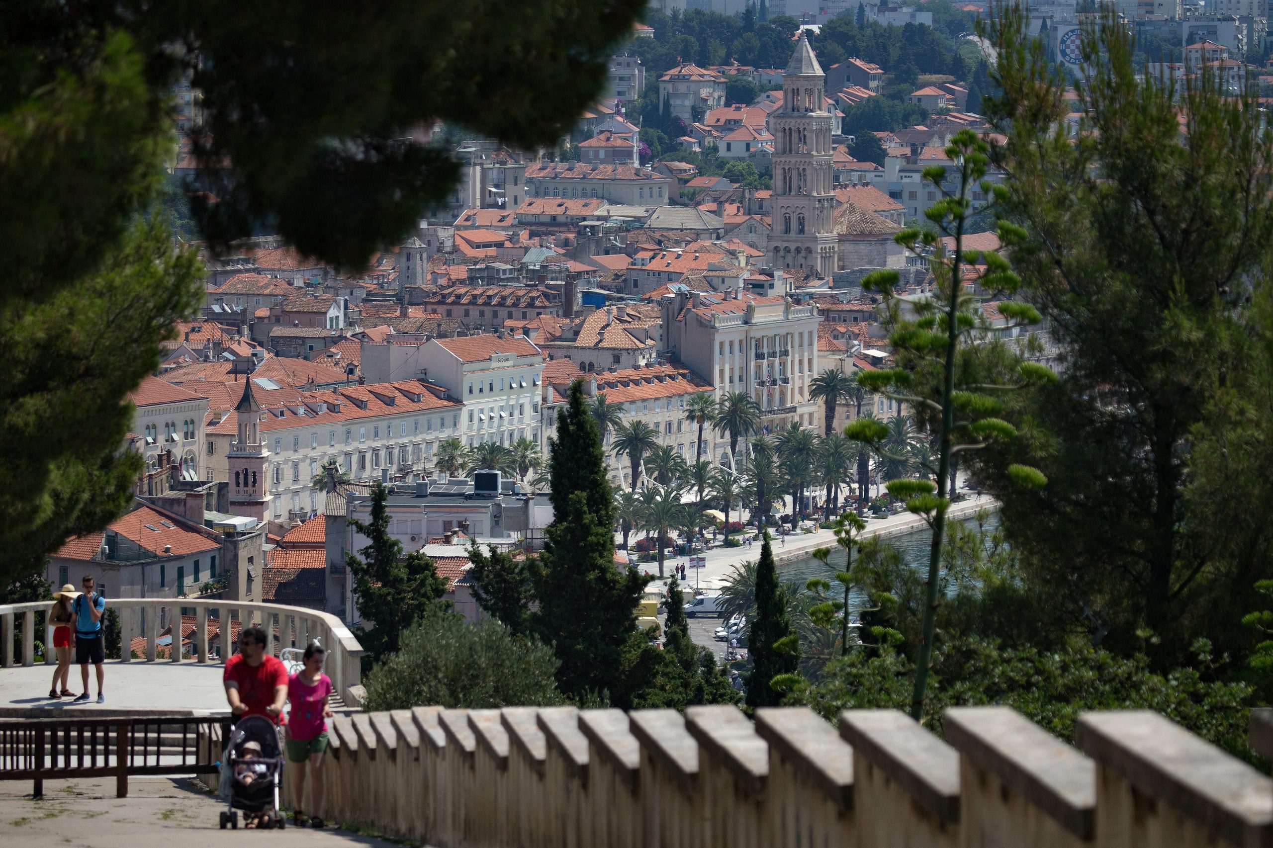 06.07.2015., Split, Park suma Marjan -  Pogled prema gradu s Marjana. 
Photo: Davor Puklavec/PIXSELL