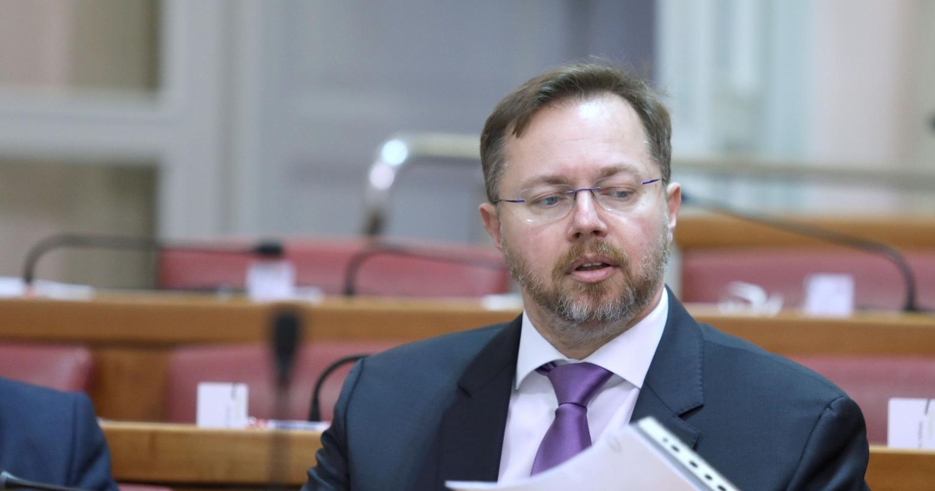 07.03.2018., Zagreb - Sabor RH je 7 sjednicu nastavio raspravom o prijedlogu zakona o strateskim investicijskim projektima Republike Hrvatske. Sinisa Varga.
Photo: Patrik Macek/PIXSELL