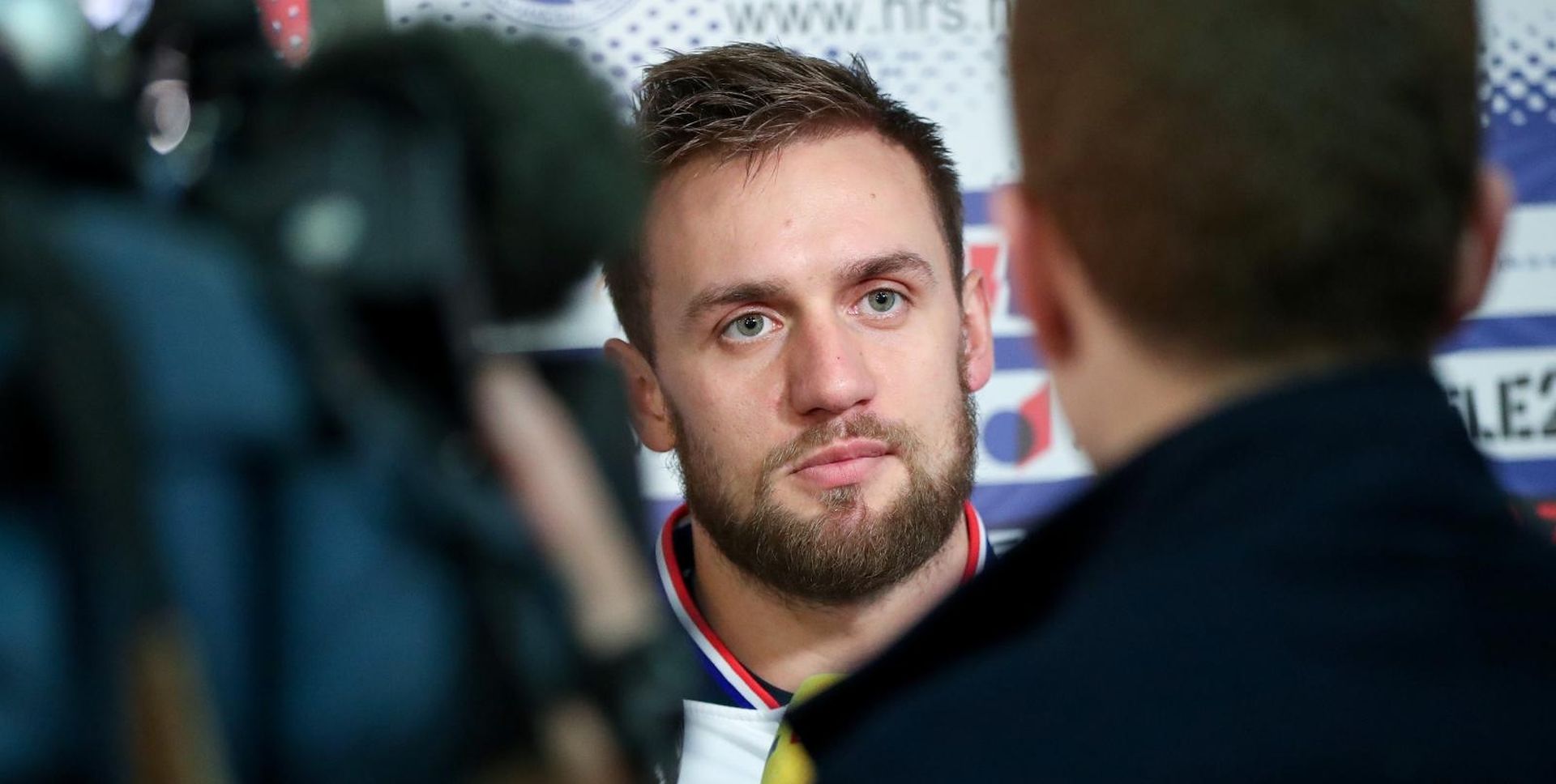 08.01.2019.., Zagreb - Dolazak Hrvatske rukometne reprezentacije u hotel Panorama sa priprema za svjetsko prvenstvo iz Poreca.  Luka Cindric.
Photo: Igor Kralj/PIXSELL