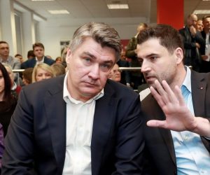 08.02.2020., Zagreb - Sjediste SDP-a. Sjednica Glavnog odbora SDP-a. Zoran Milanovic, Davor Bernardic. Photo: Sanjin Strukic/PIXSELL