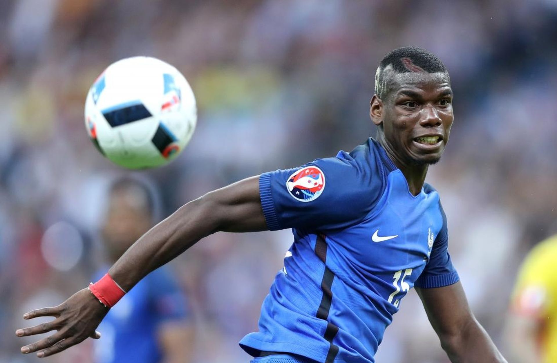 10.06.2016., stadion Stade de France, Pariz, Francuska - Europsko nogometno prvenstvo EURO 2016., skupina A, 1. kolo, Francuska Rumunjska. Paul Pogba. Photo: Sanjin Strukic/PIXSELL