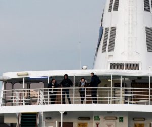 11.03.2020., Split - U Split stigao trajekt s putnicima iz Italije za koje su pripremljene posebne mjere zbog opasnosti od koronavriusa. 
Photo: Milan Sabic/PIXSELL