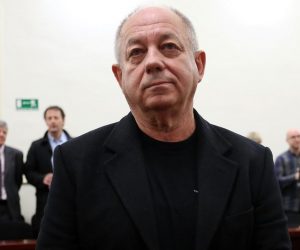 12.05.2016., Zagreb - Ratni pomocnik ministra unutarnjih poslova Tomislav Mercep na Zupanijskom sudu nepravomocno proglasen krivim za ratni zlocin nad srpskim civilima 1991. na pakrackom i kutinskom podrucju. 
Photo: Dalibor Urukalovic/PIXSELL