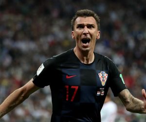 11.07.2018., stadion Luznjiki, Moskva, Rusija - Svjetsko nogometno prvenstvo 2018., polufinale, Hrvatska - Engleska.    Mario Mandzukic.
Photo: Igor Kralj/PIXSELL