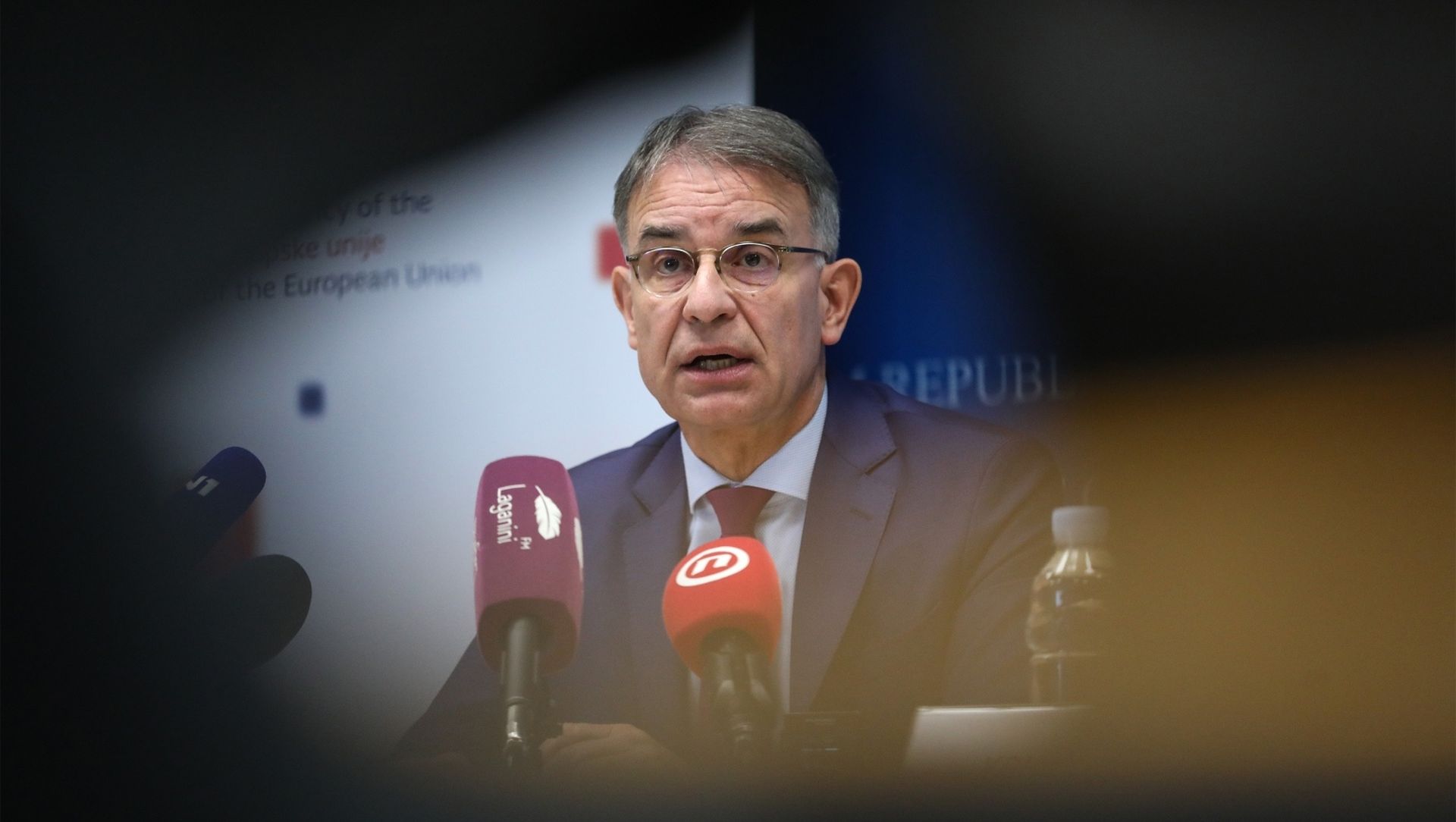 14.01.2020., Zagreb - Ministar turizma Gari Cappelli i direktor Hrvatske turisticke zajednice Kristjan Stanicic na konferenciji za medije predstavili rezultate turistickog prometa za 2019. te najavili kljucne promotivne aktivnosti u 2020.

Photo: Robert Anic/PIXSELL