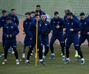 14.01.2020., Rovinjsko Selo - Nogometasi GNK Dinama odradili popodnevni trening na pripremama u Rovinju. Luka Ivanusec, Mario Cuze, Josko Gvardiol, Robert Miskovic, Roko Baturina, Bruno Petkovic, Josip Sutalo Photo: Marko Lukunic/PIXSELL