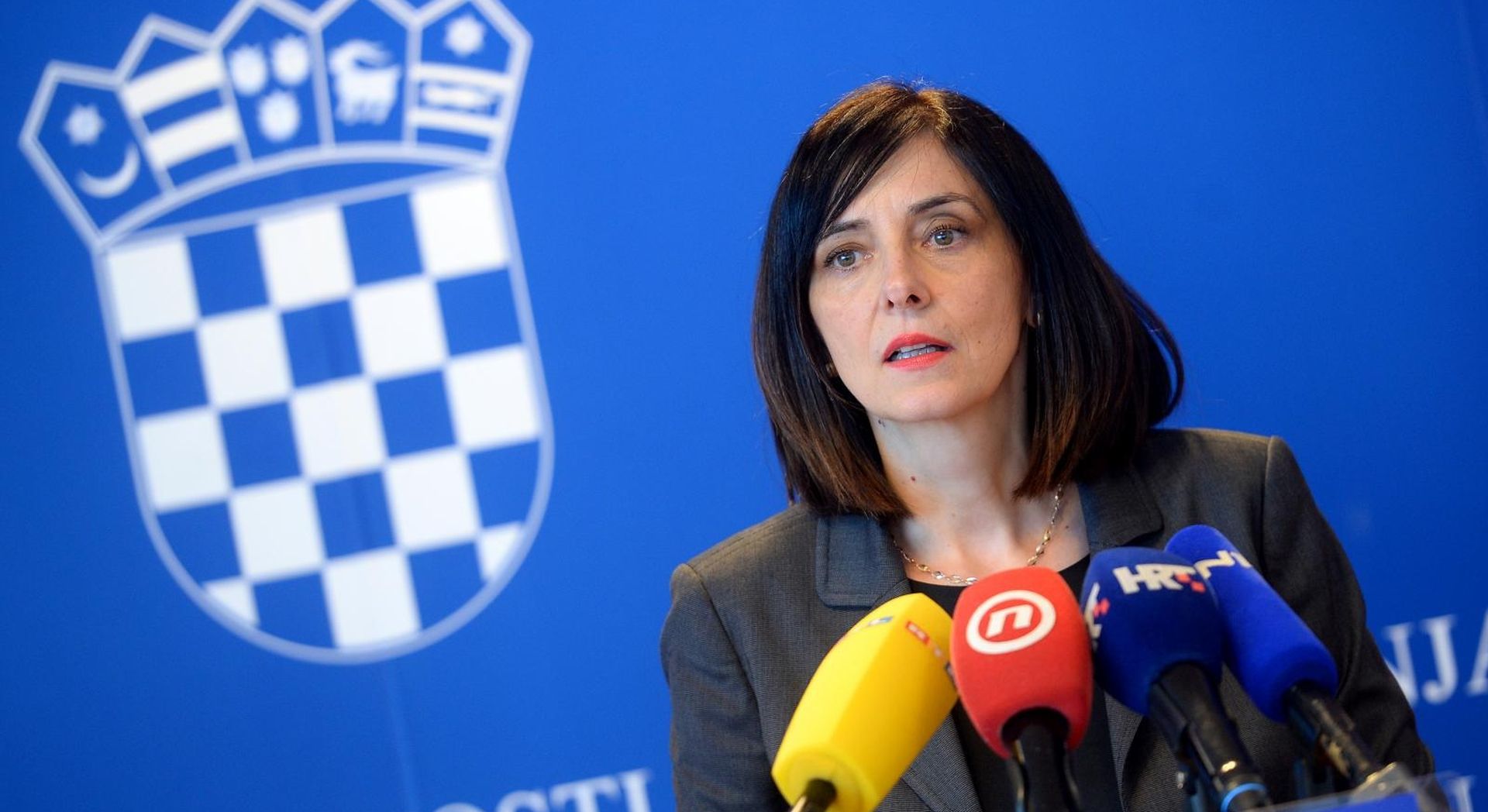 14.03.2020., Zagreb - Ministrica znanosti i obrazovanja Blazenka Divjak odrzala je konferenciju za medije na temu nastave u okviru situacije s koronavirusom. Photo: Marko Prpic/PIXSELL