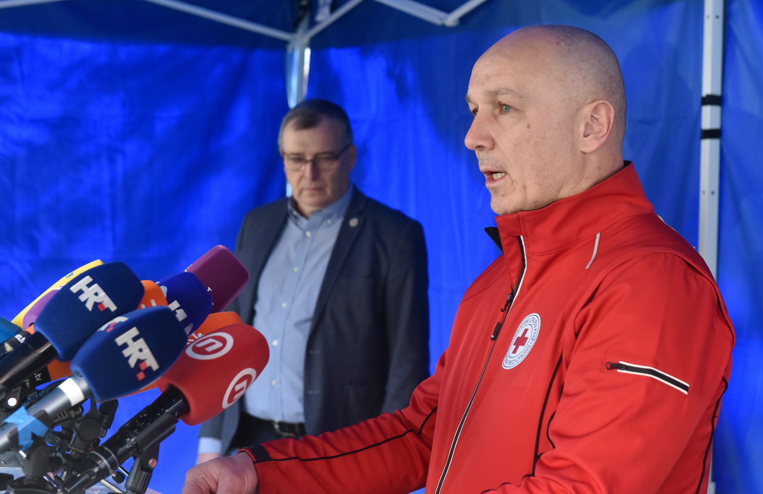 18.03.2020., Zagrebb - Na redovnoj konferenciji za medije Civilne zastite Vilii Beros,Alemka Markotic,Damir Trut,Krunoslav Capak i Robert Markt izvjestili su medije o najnovijim detaljima sirenja koronavirusa u Hrvatskoj.
Photo: Davorin Visnjic/PIXSELL
