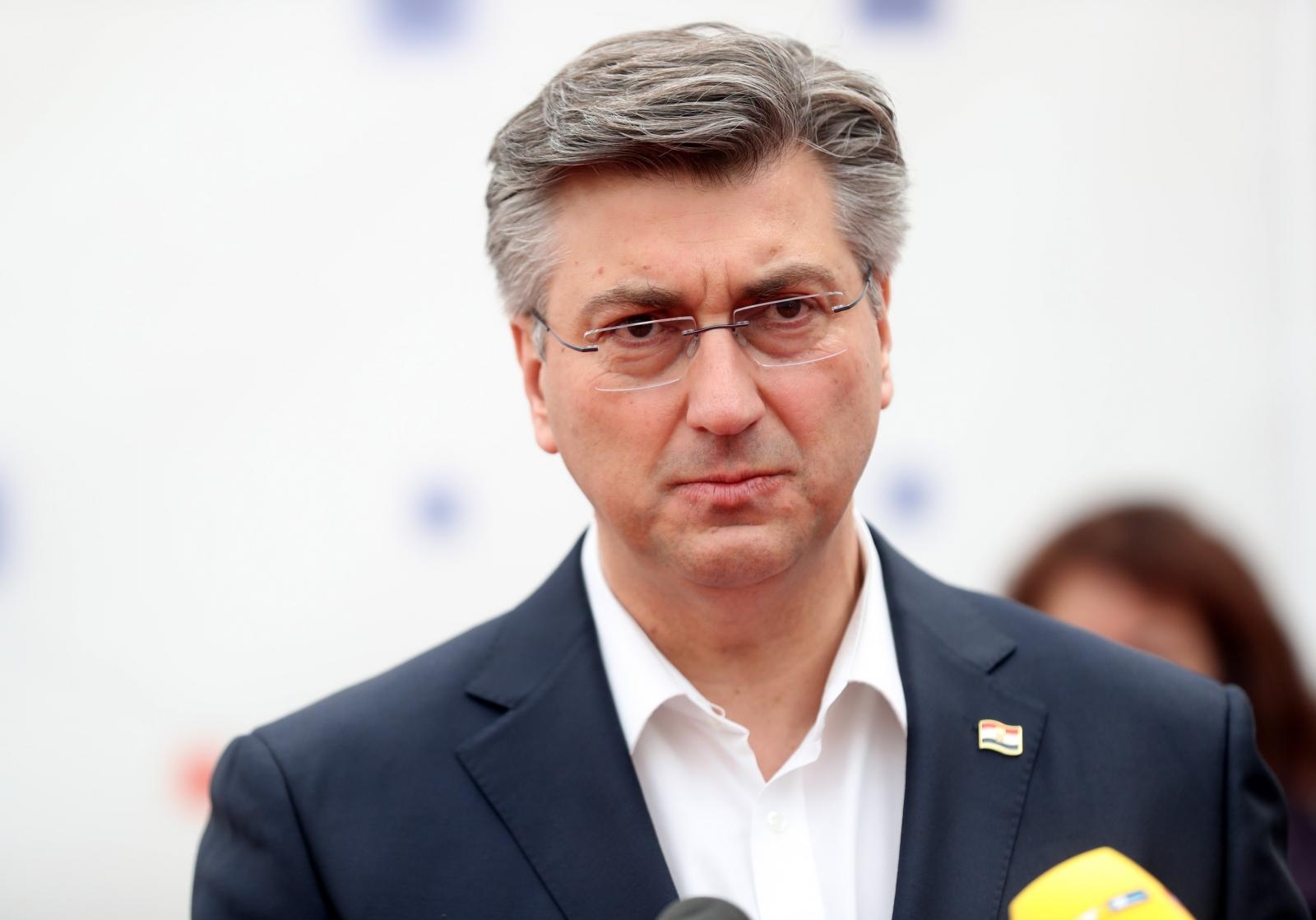 22.03.2020.Zagreb - Nakon zavrsetka sastanka clanovi drzavnog vrha dali su izjave za medije. Andrej Plenkovic
Photo: Slavko Midzor/PIXSELL