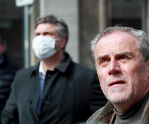22.03.2020., Zagreb - Drzavni vrh obisao je centar Zagreba gdje je potres ostavio najvece posljedice. MIlan Bandic. 
Photo: Sanjin Strukic/PIXSELL