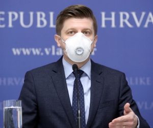 24.03.2020., Zagreb - Konferencija za medije o Vladinim gospodarskim mjerama zbog krize izazvane koronavirusom. O mjerama je govorio ministar financija Zdravko Maric.. Photo: Damir Sencar/HINA/POOL/PIXSELL