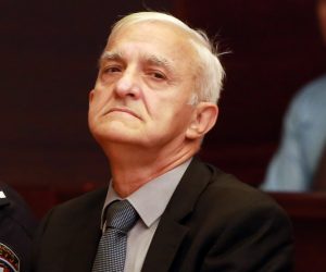 26.09.2017., Split - Dragan Vasiljkovic osudjen je na 15 godina zatvora presudom donesenom na Zupanijskom sudu. Proglasen je krivim za dvije tocke optuznice - zlostavljanje zatvorenika na Kninskoj tvrdjavi i napad na policijsku postaju u Glini.
Photo: Miranda Cikotic/PIXSELL